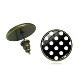 Movie Grease: Rydell High 2023 Black Earrings Cosplay Accessories Halloween Carnival Props